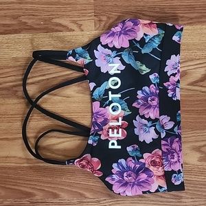 Peloton Strappy Floral Sports Bra - Medium